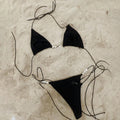 New Bandeau Biquini Sexy Bikini Women Swimsuit 2025 Female Swimwear Shiny Botton Swimming Suit Halter Bodysuit Beach Outfits - Drezzo Shopping 